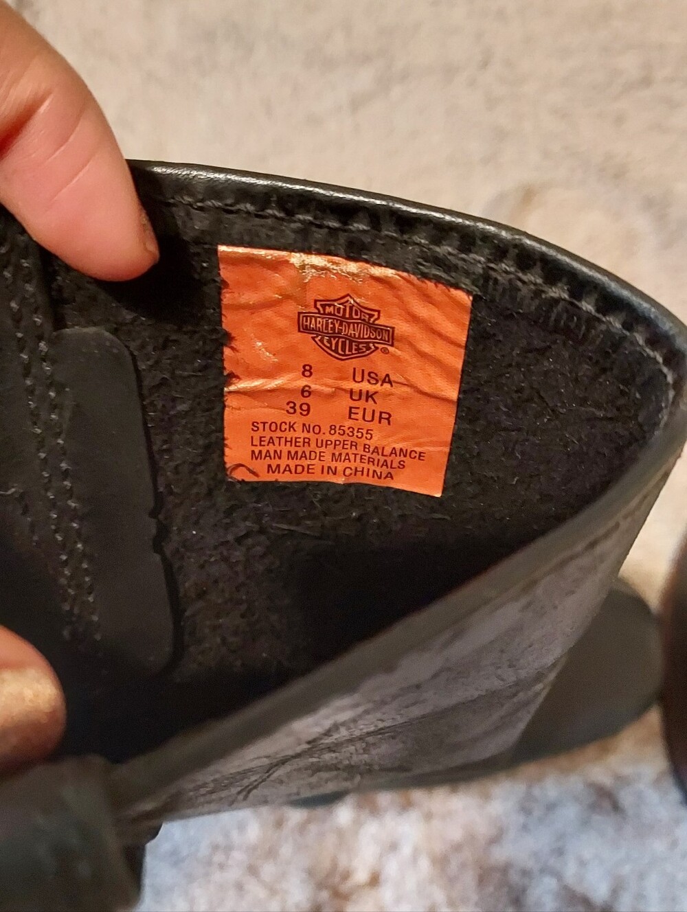 Harley Davidson Motorcycle Black Leather Harness Boots in Women's US 8 / EUR 39 - Picture 5 of 7